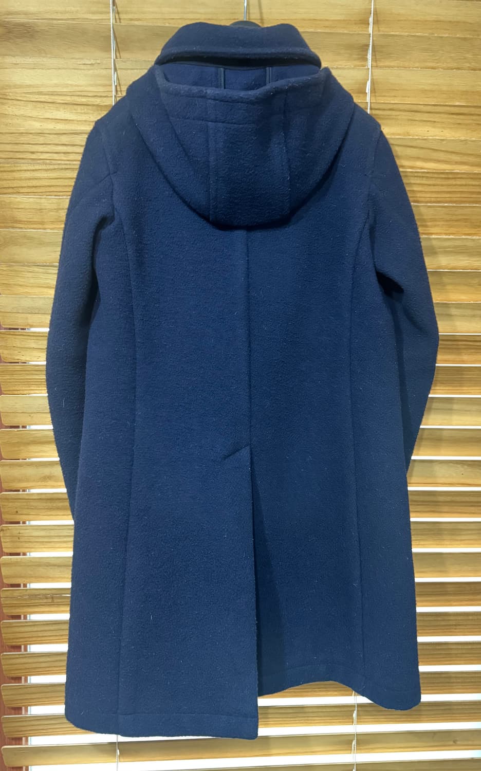 단톤 울 후드 롱코트 네이비(85사이즈) 상품이미지2