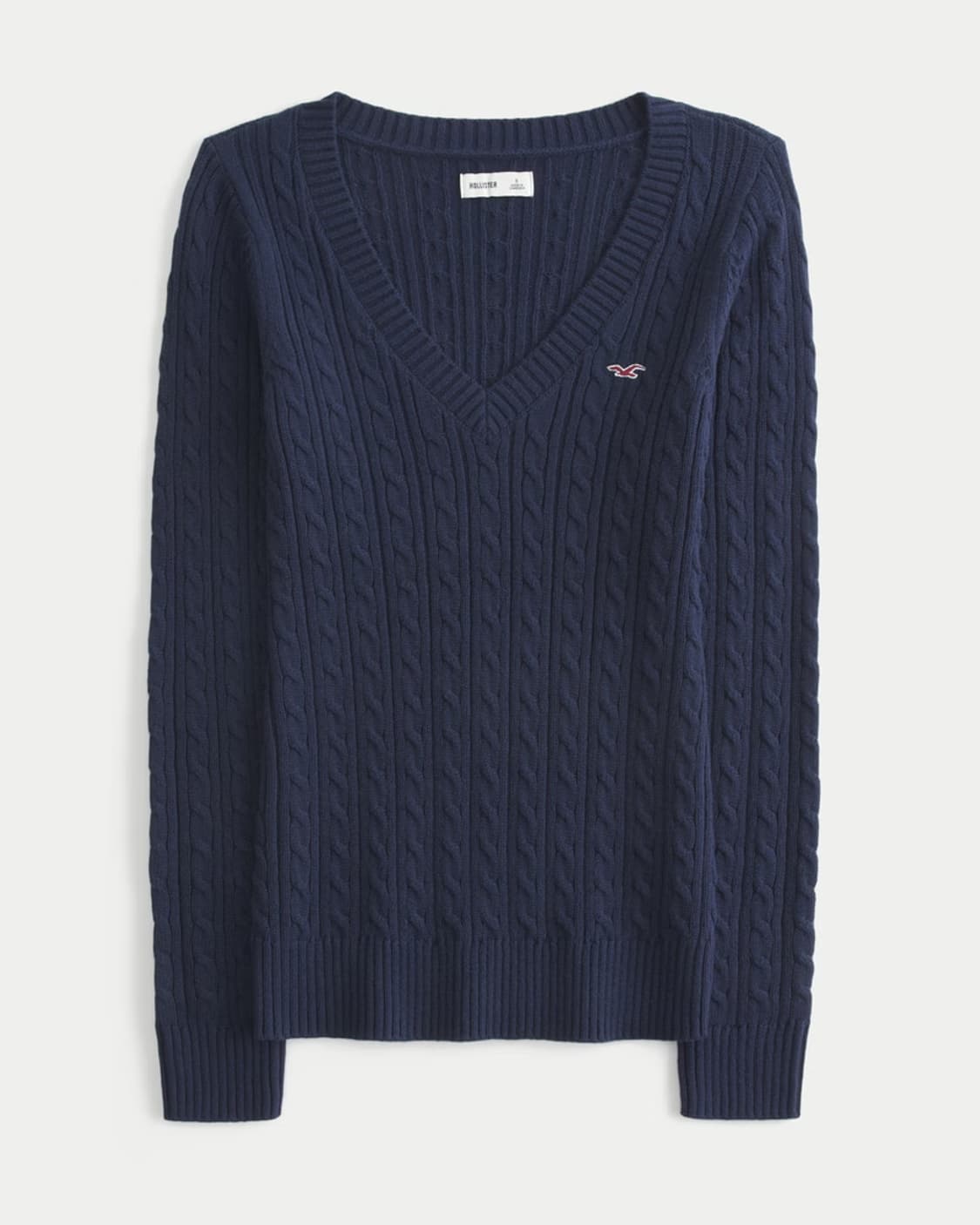 [S] 홀리스터 브이넥 케이블 니트  상품이미지1