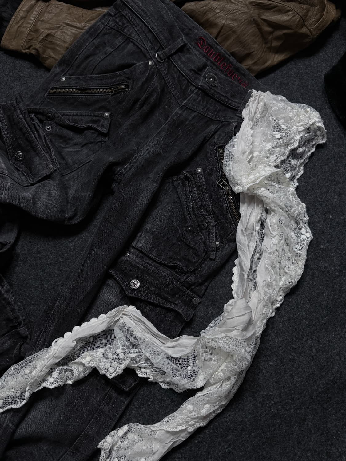 Vintage y2k punk fairy grunge scarf 상품이미지2