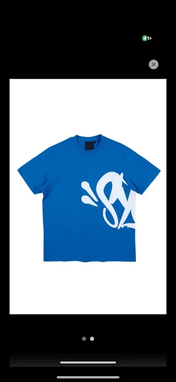 시나월드 syna world team syna 티셔츠 블루 상품이미지1