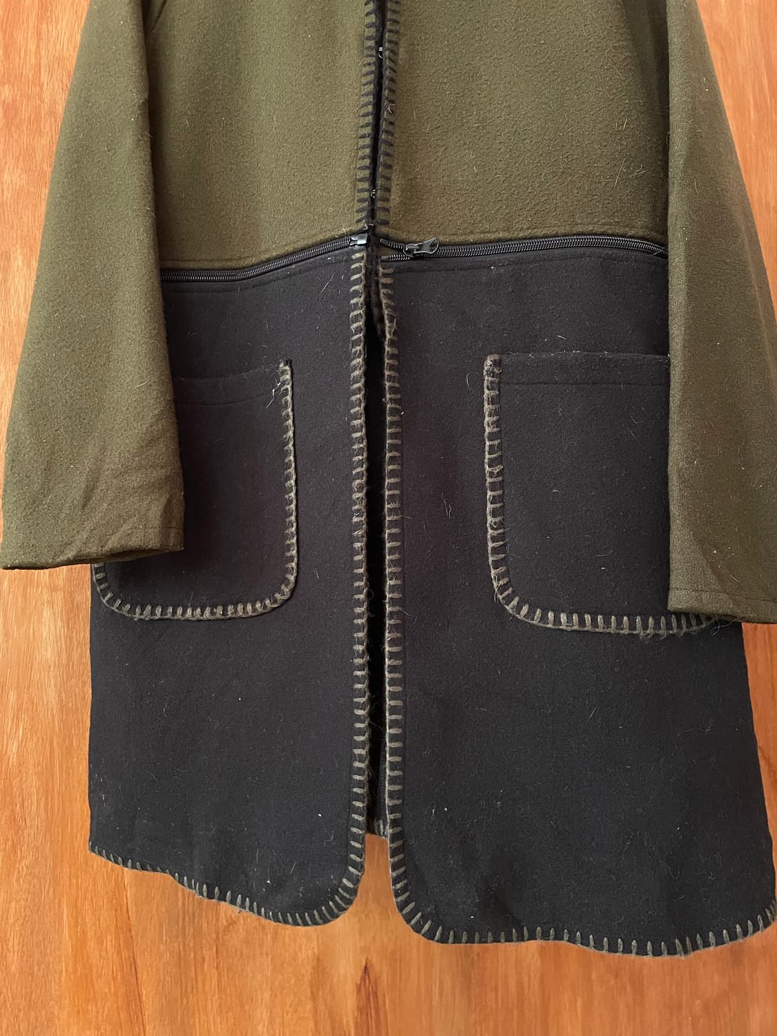 Two-way stitch wool coat 상품이미지5