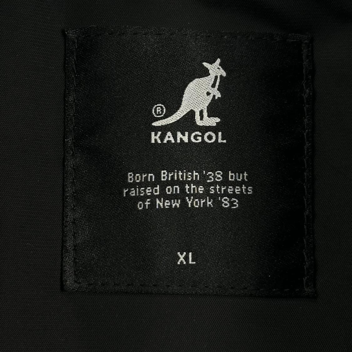 캉골 패치 로고 블랙 봄버 블루종 자켓 (실측 L) 상품이미지5