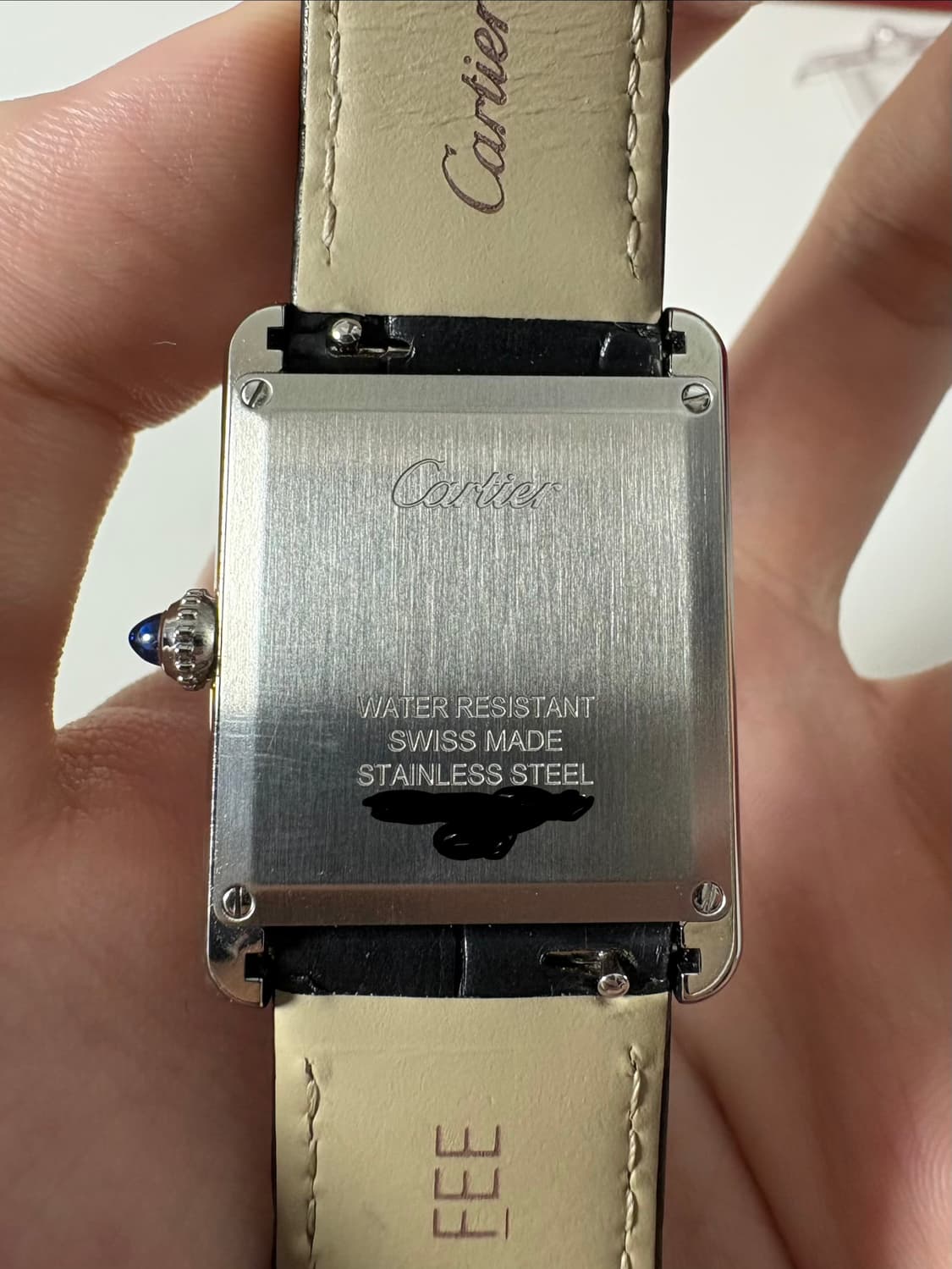 까르띠에 탱크 머스트 라지 블랙 래커 WSTA0072 상품이미지6