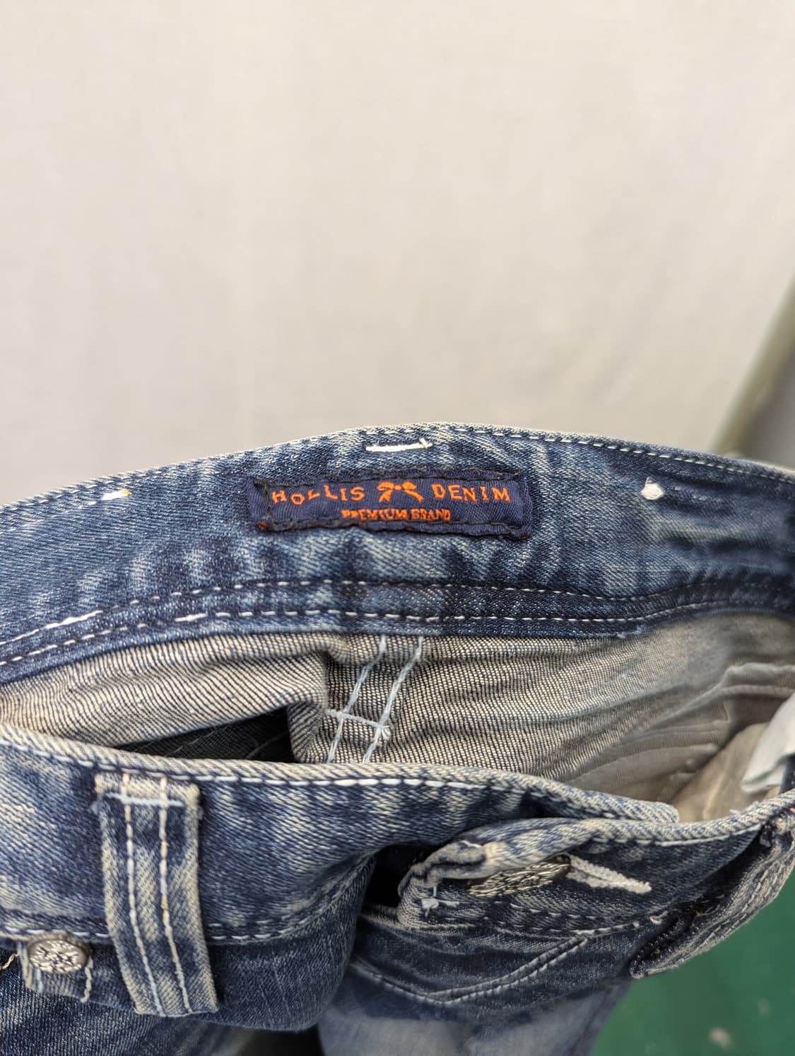Hollis Denim 워싱 부츠컷 데님 청바지 상품이미지4