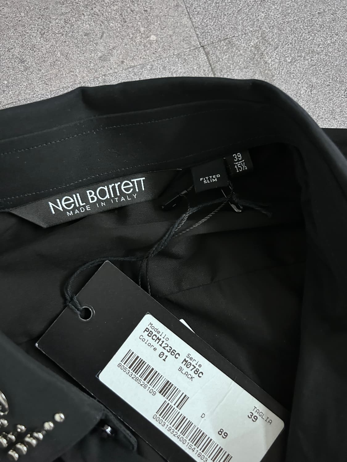 deadstock* 닐바렛 스터드 디테일 슬림 셔츠 상품이미지3