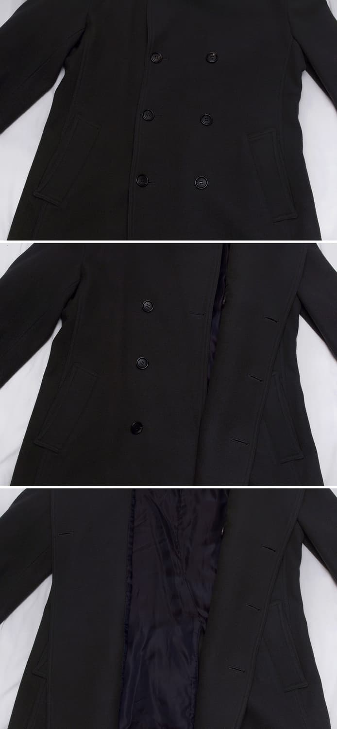 송지오 이탈리안 패브릭 울캐시미어 와이드카라 더블 코트 (100-105) 상품이미지6