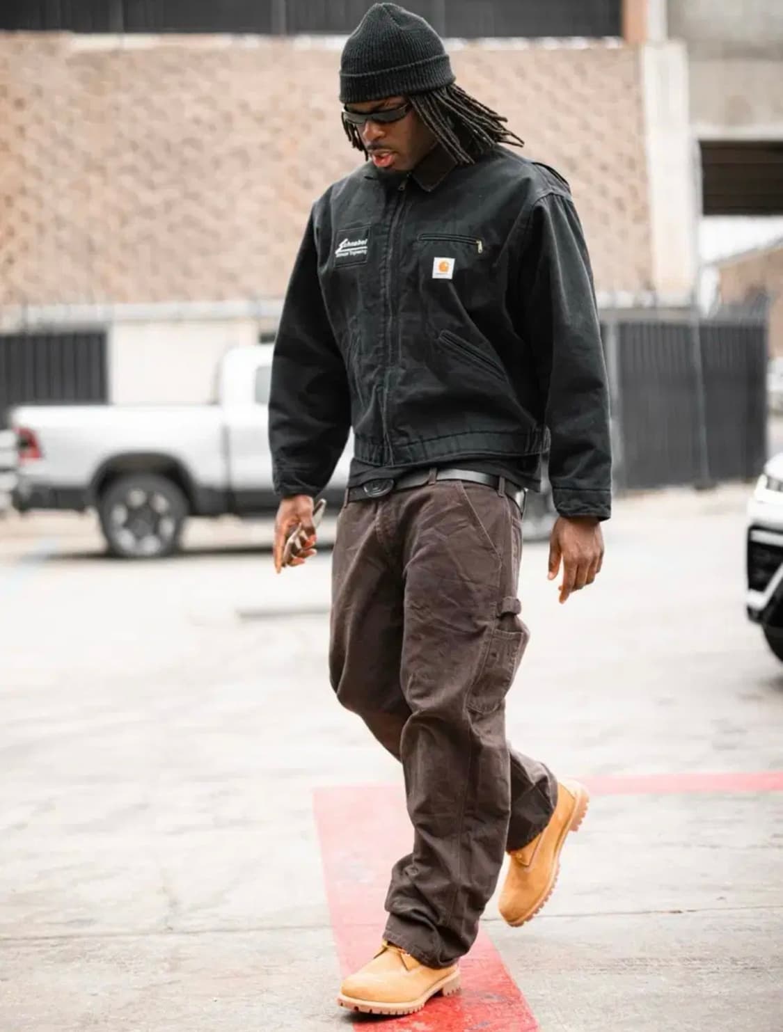 칼하트 싱글니 다크브라운 dkb 카펜터 워크팬츠 34 상품이미지8