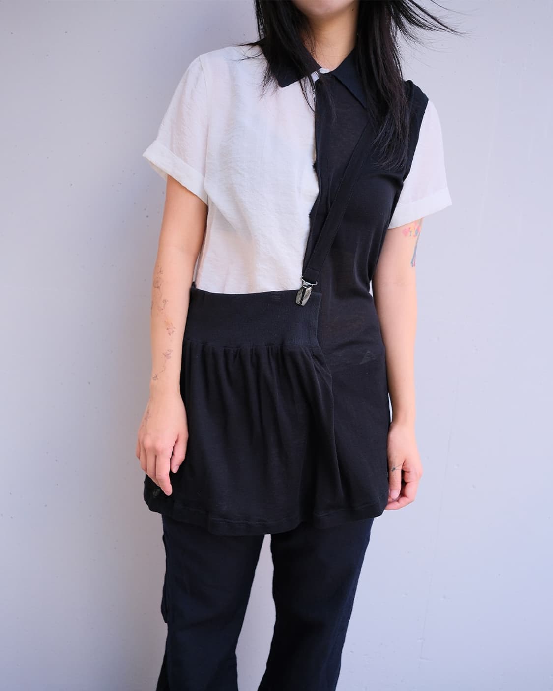 2008 ss Suspender layered top 상품이미지2