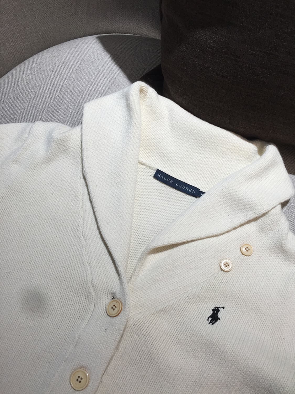 (WOMAN) 폴로랄프로렌 숄카라 니트가디건 M 상품이미지4