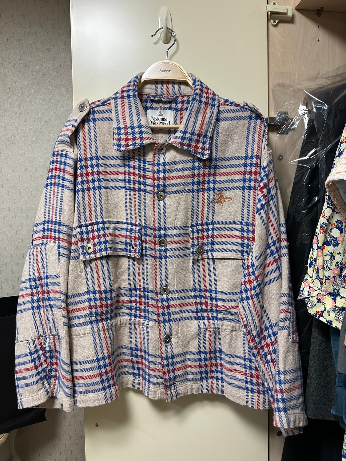 비비안웨스트우드 체크 루즈핏 셔츠  상품이미지2