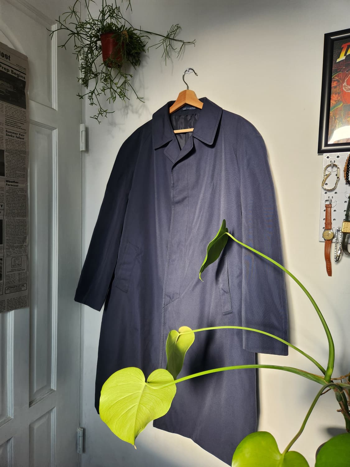 60s Dunn&Co 코튼나일론 싱글 발마칸 코트(ENGLANDmade) 상품이미지1