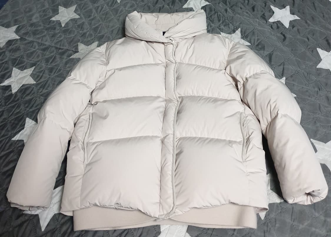 헤지스 레이디스 구스다운 포멀 숏패딩 아이보리 (S) 상품이미지3