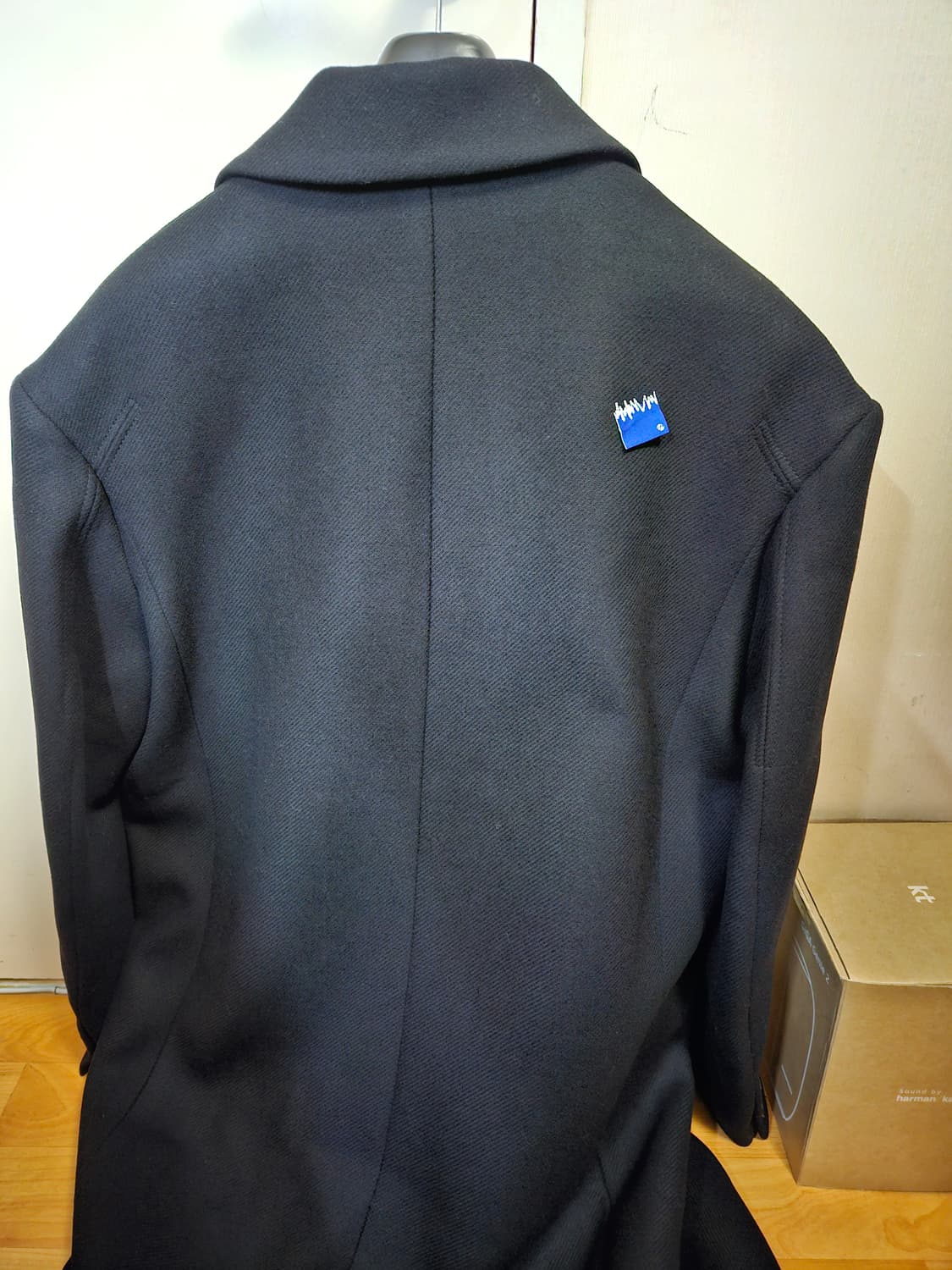 M) 자라 x 아더에러 울 블렌드 오버사이즈 코트 블랙 상품이미지4