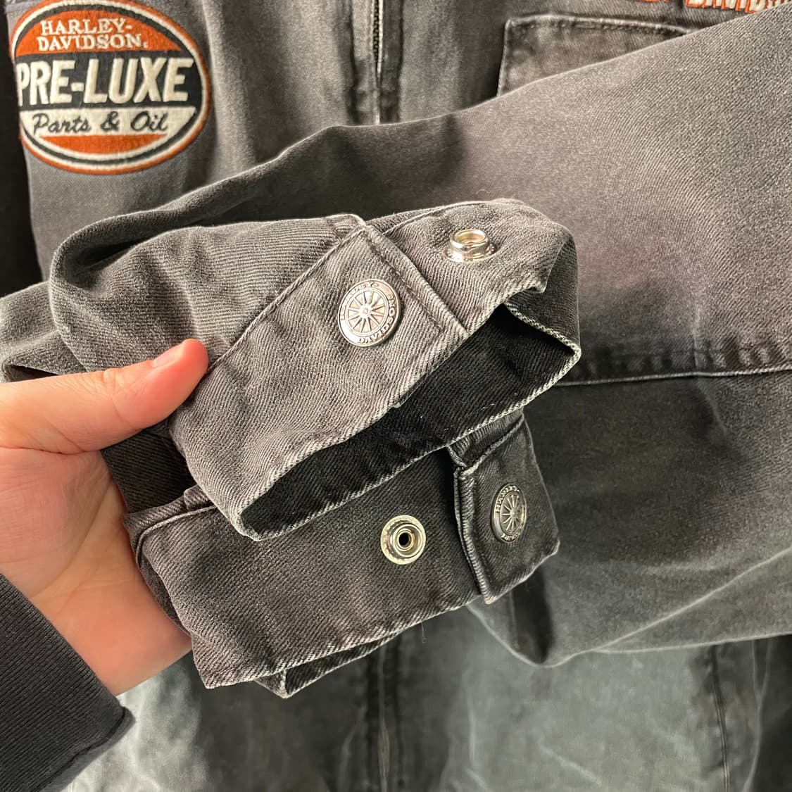 90s 할리 데이비슨 플레임 워크자켓 상품이미지6