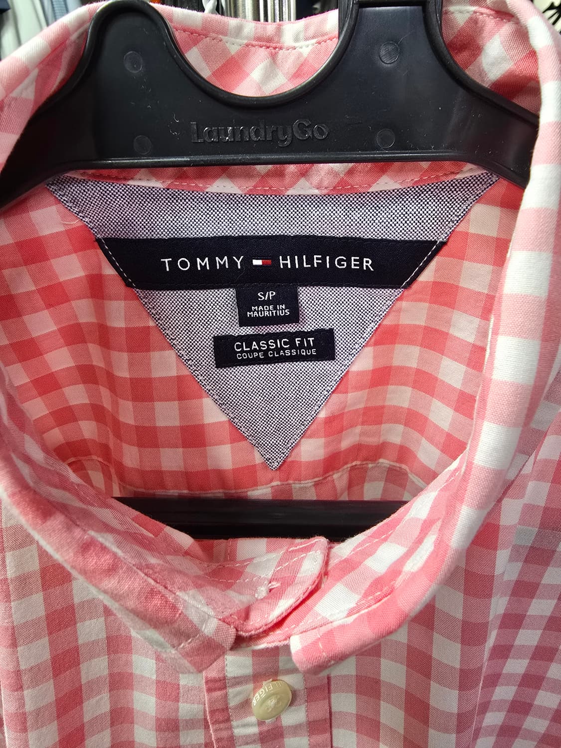 타미힐피거 핑크 체크 남방 (1401) 상품이미지3