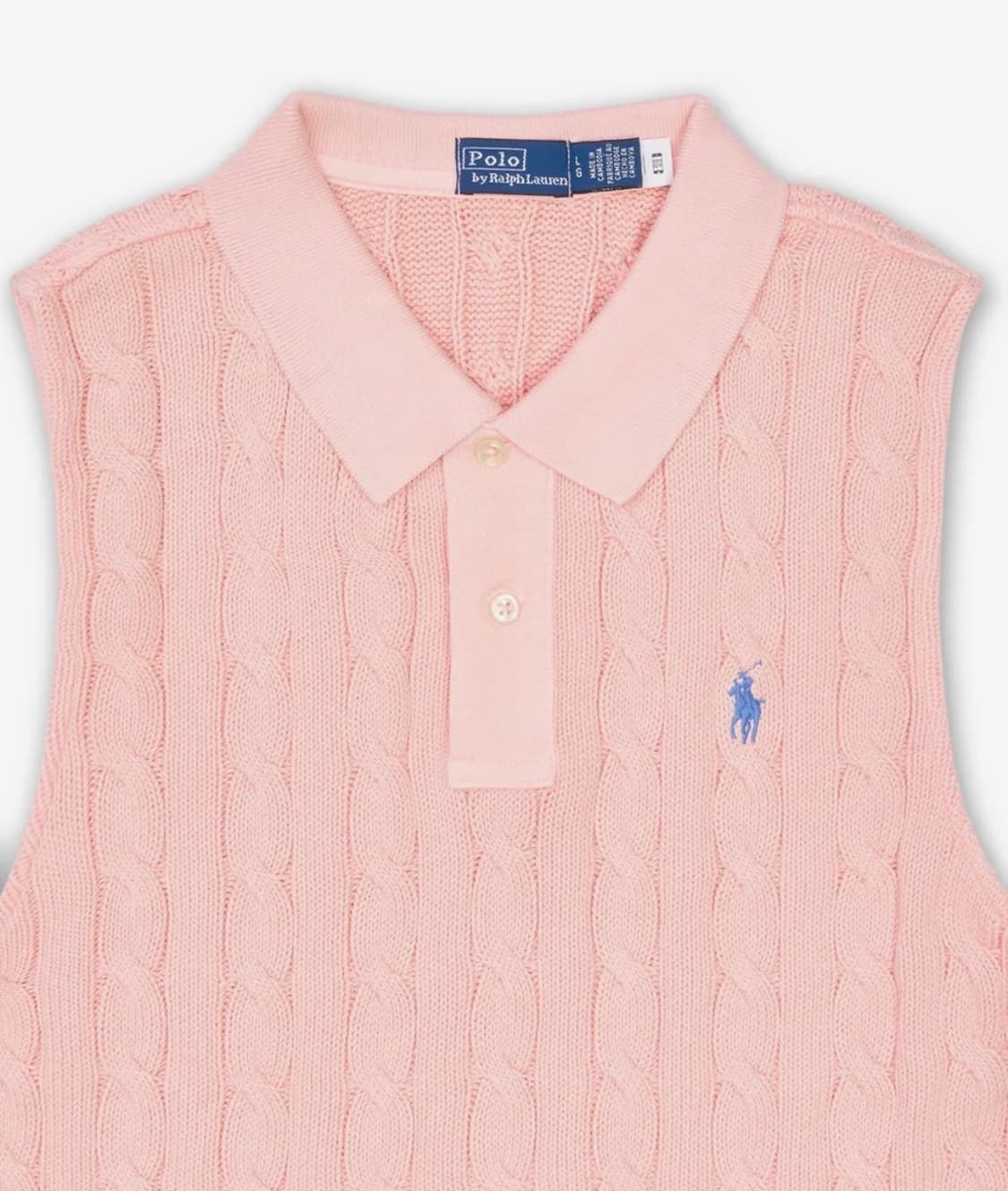 폴로랄프로렌 케이블니트 크롭 폴로셔츠 상품이미지3