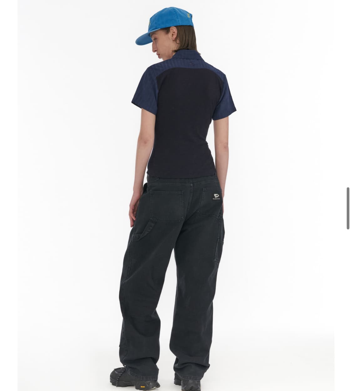 웰빙익스프레스 하프 슬리브 하이킹 셔츠 네이비 M 상품이미지5