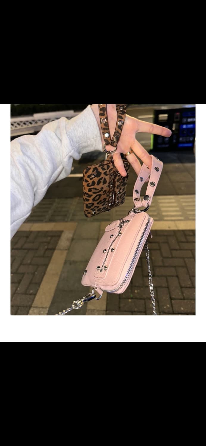 다이닛 스터드지갑 핑크 상품이미지3