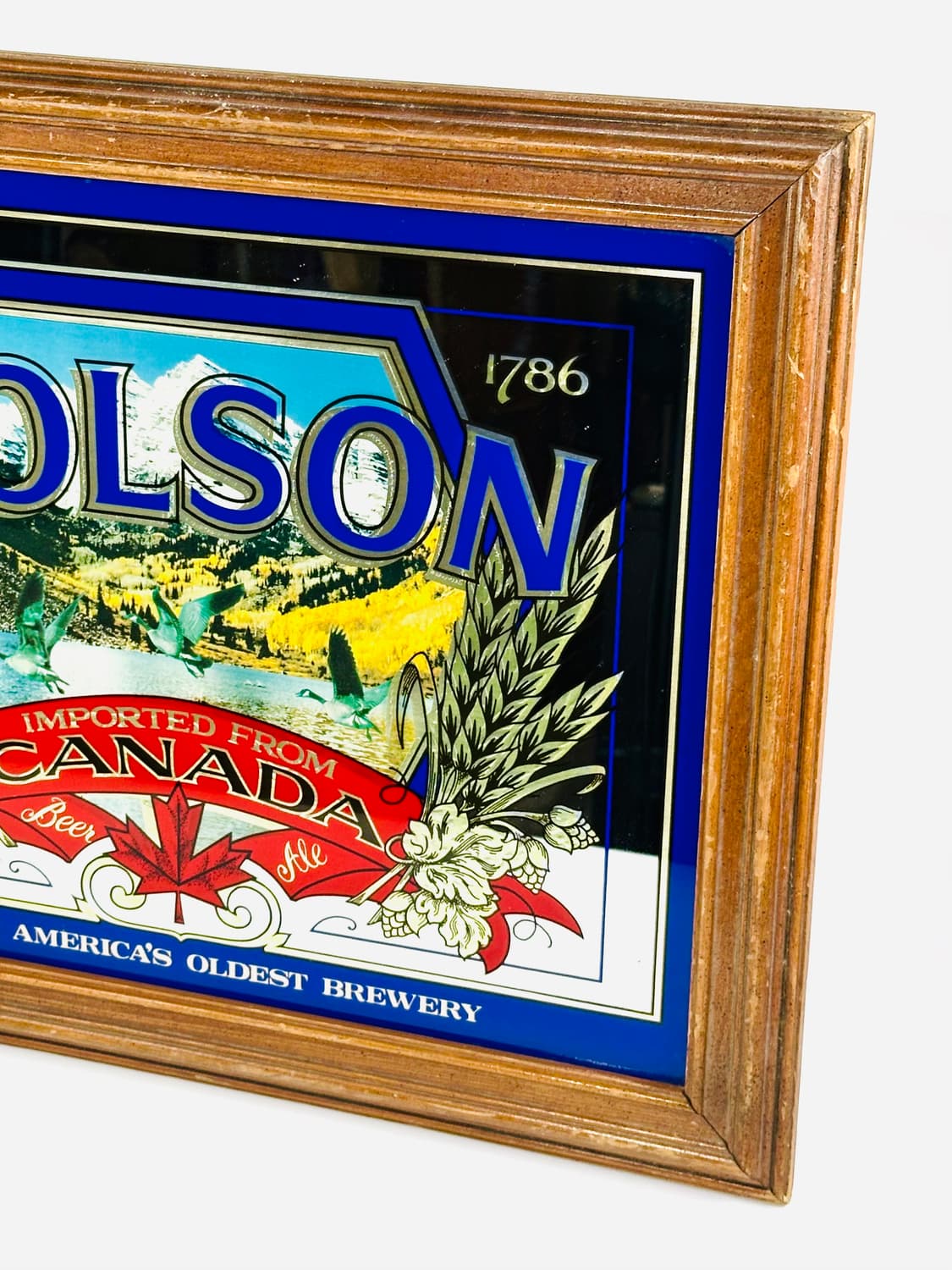 캐나다 빈티지 몰슨 맥주 팝미러 벽거울 액자 상품이미지3