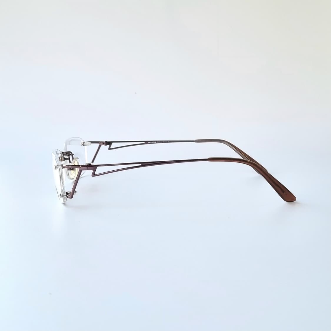데드스탁  오벌쉐임 무테 버건디 안경테 235 상품이미지3