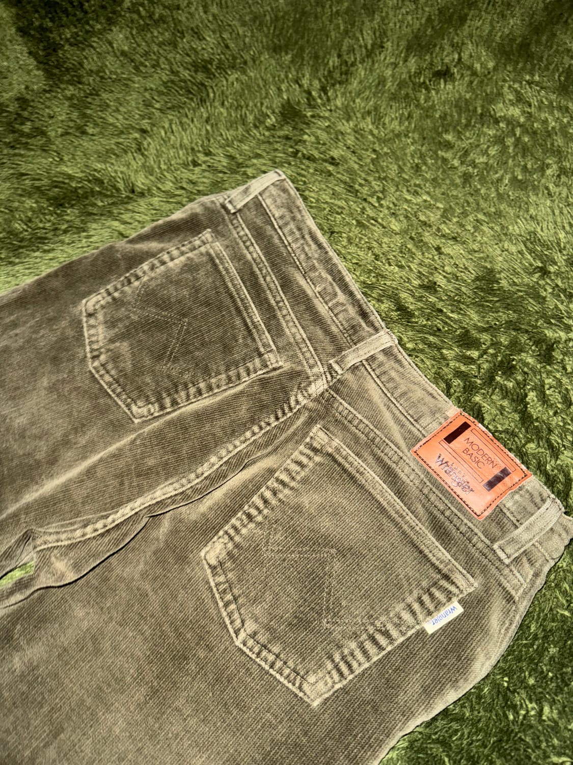 레이디 랭글러 재팬 모던 베이직 라인 코듀로이 부츠컷 팬츠 올리브 상품이미지9