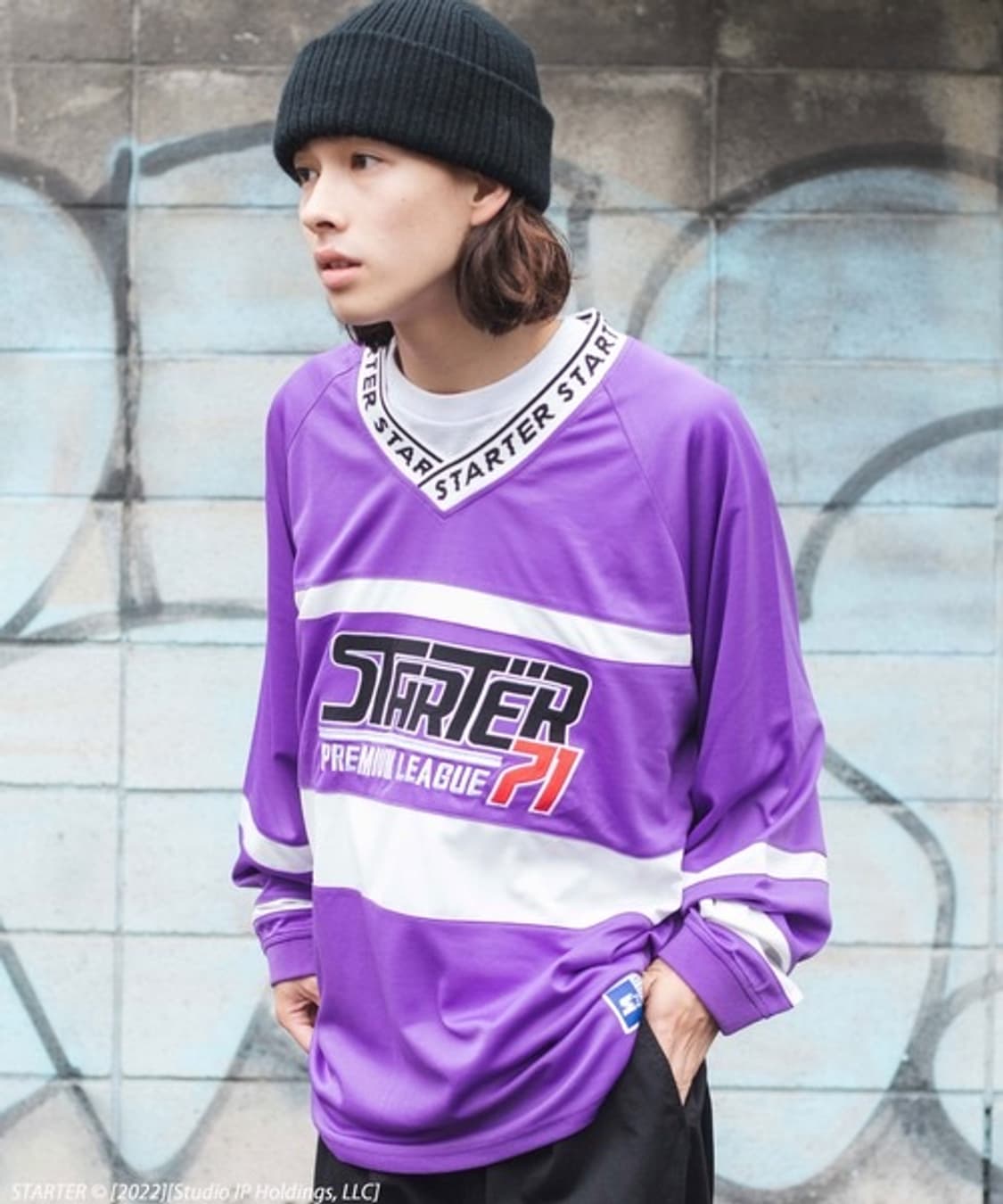 WEGO 스타터 하키 져지 슬리브 티셔츠 상품이미지1