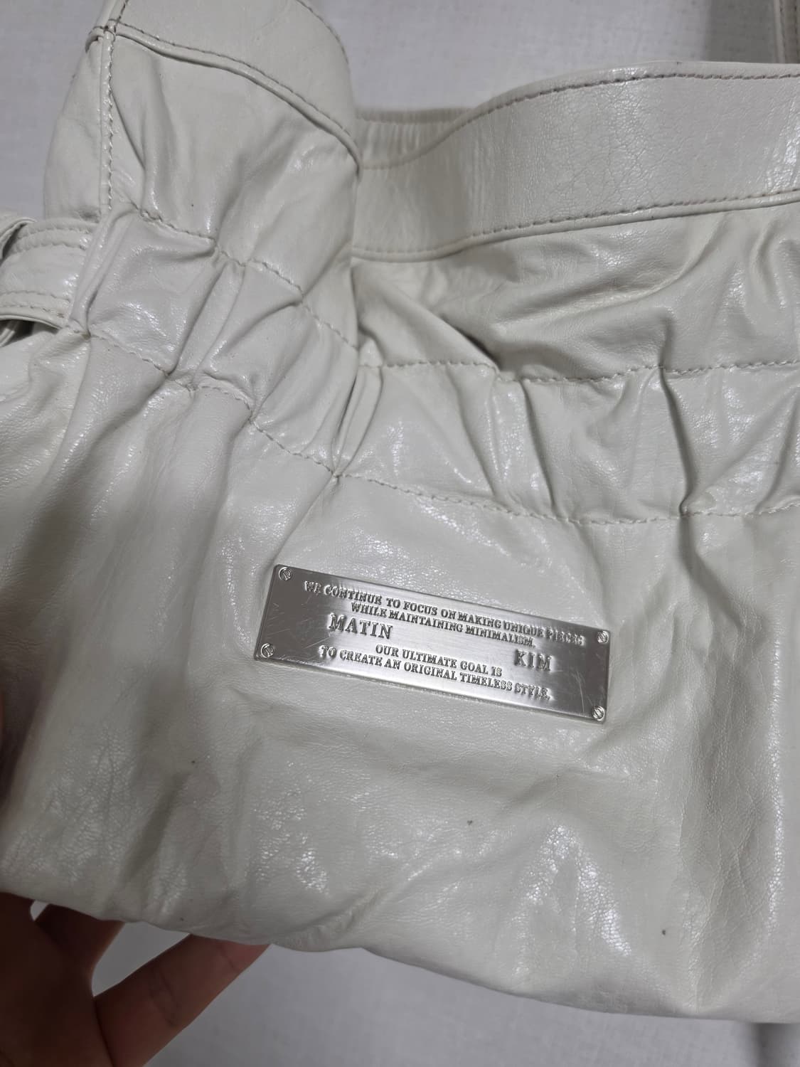 마뗑킴 포우 레더 씨쉘 백 상품이미지2