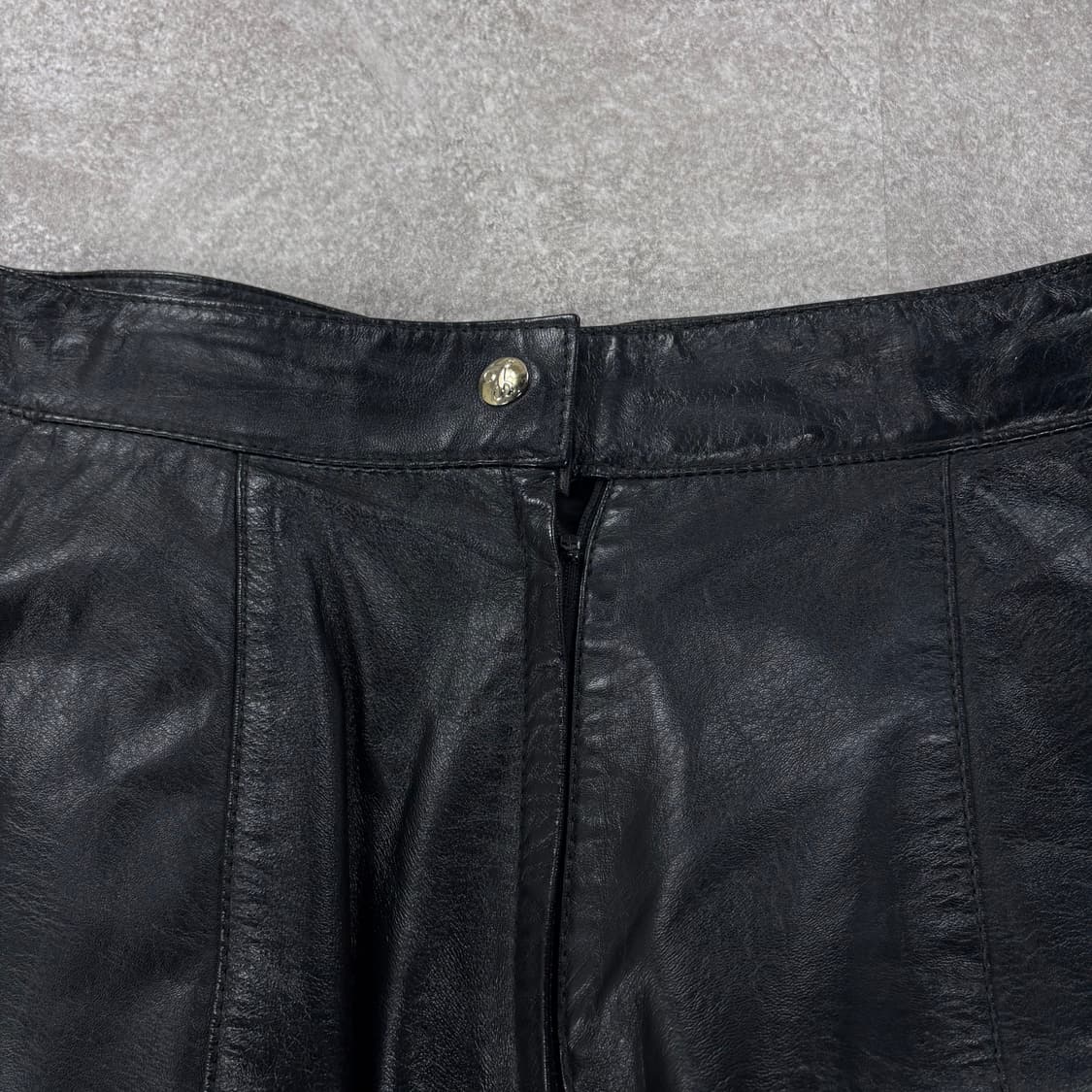 - 80‘s Vintage Real Cow Leather Skirt  상품이미지6