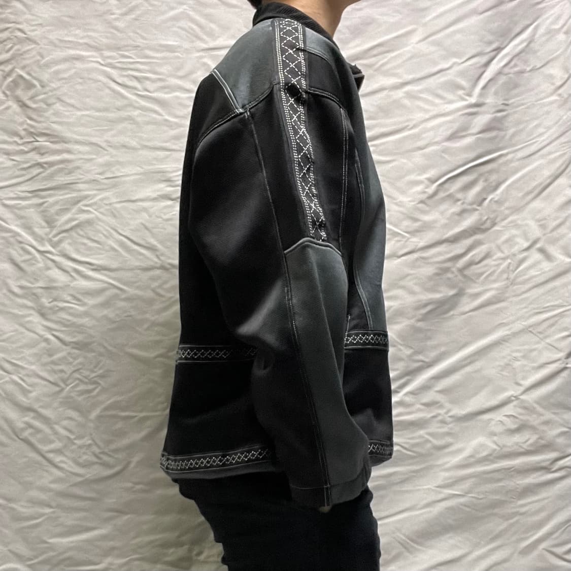 XXL 아식스 심볼 자수로고 오버사이즈 배색 트랙탑 상품이미지2