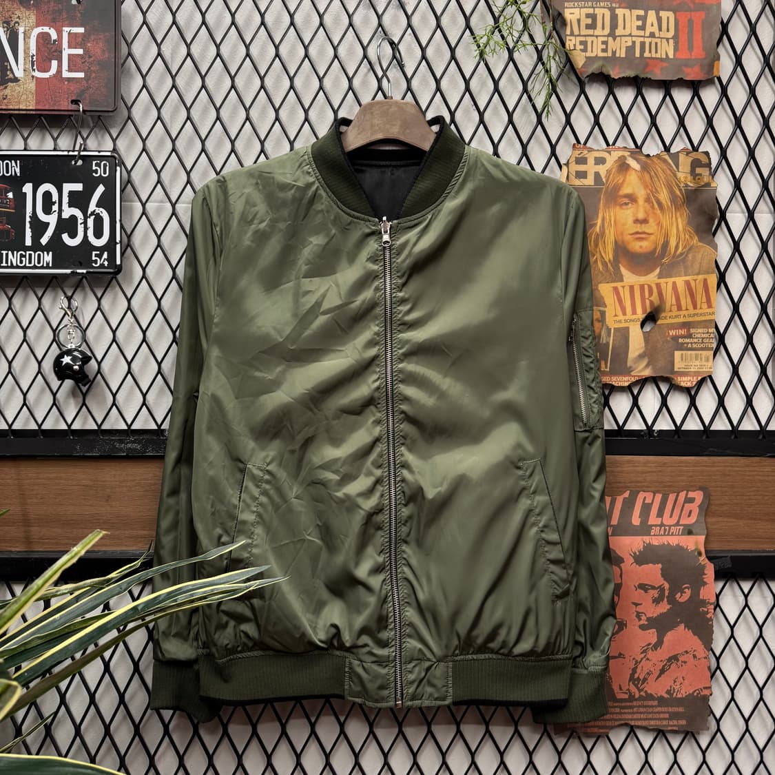 JPN VINTAGE 리버시블 스카쟌 봄버 자켓 전후면 자수 디테일 상품이미지3