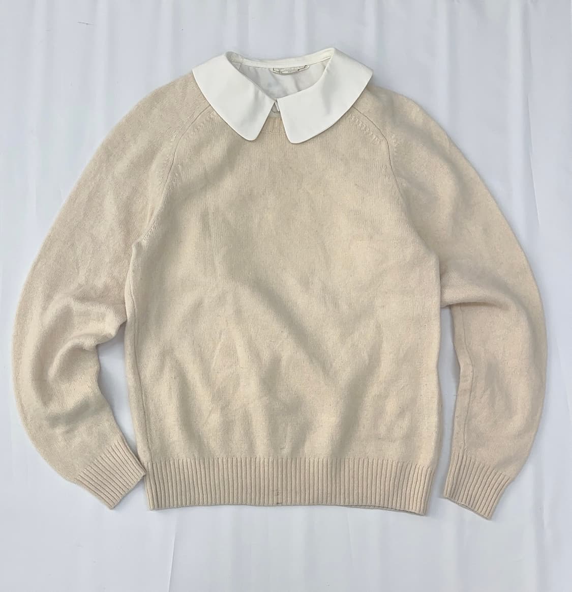 ❄️사와코의 교복st 코디세트❄️ 고갸루 러블리 체크 미디스커트 니트 상품이미지4