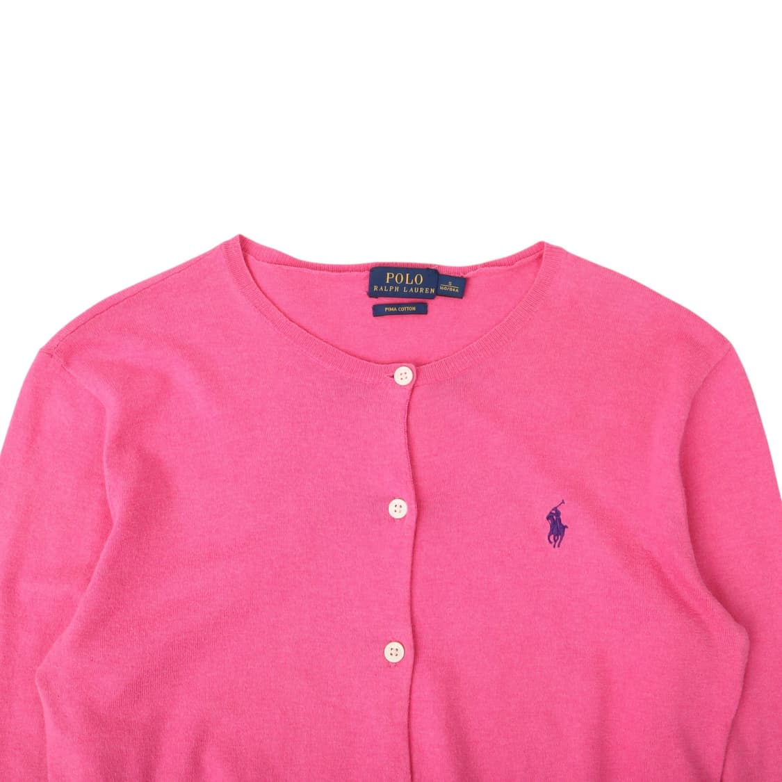 폴로 랄프로렌 핑크 코튼 니트 가디건 상품이미지2