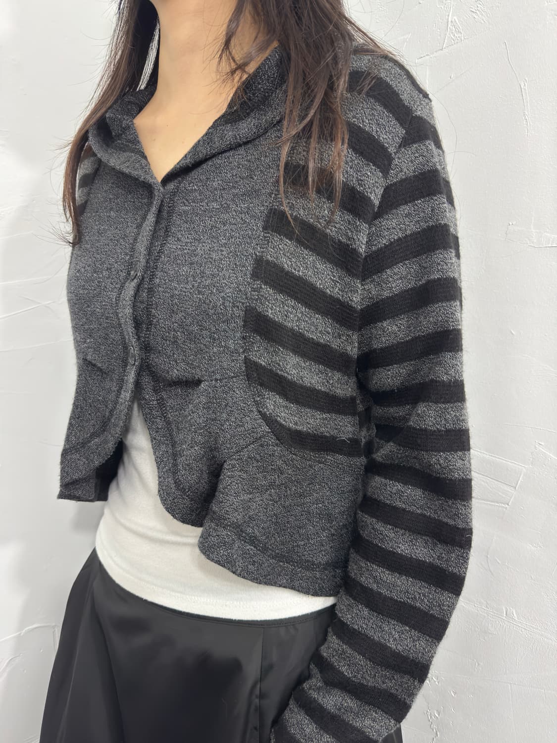 koibito misaki stripe design cardigan 상품이미지3
