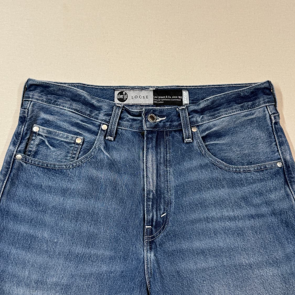 32inch) 리바이스 실버탭 데님 반바지 상품이미지6