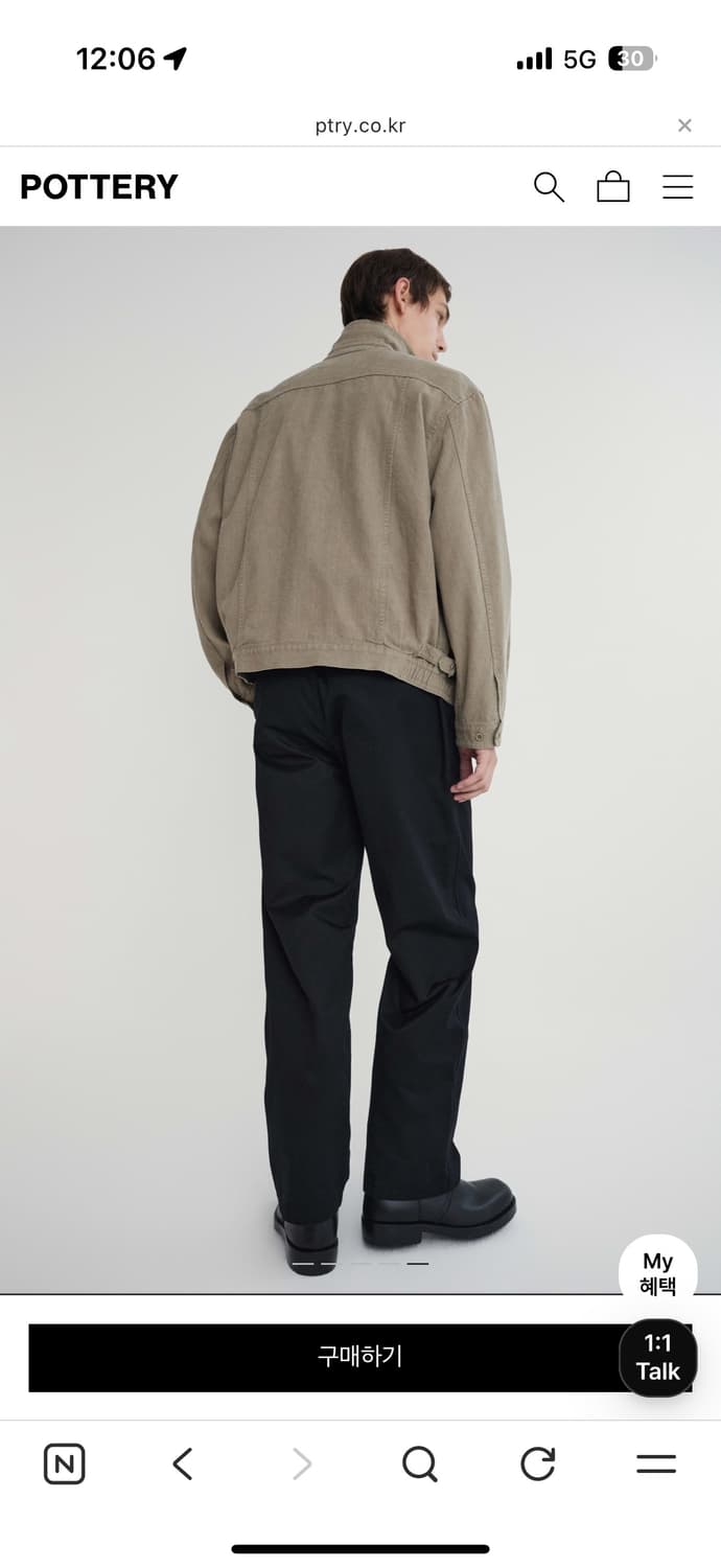 오피서 치노 팬츠 블랙 3사이즈 팝니다 상품이미지2