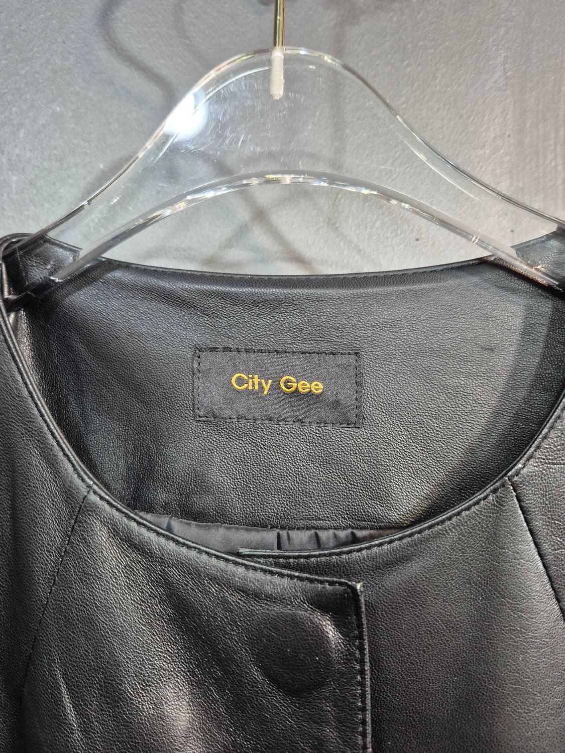 City Gee 여성 양가죽 코트 블랙 66 새거수준 상품이미지6