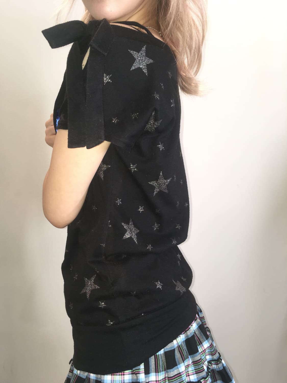 jpn vintage star off shoulder t shirt 상품이미지4