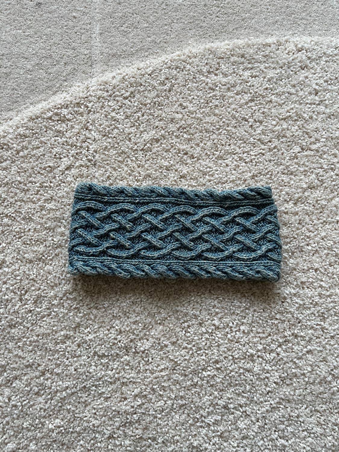 캐피탈 핸드니트 케이블 헤어밴드 인디고  상품이미지5