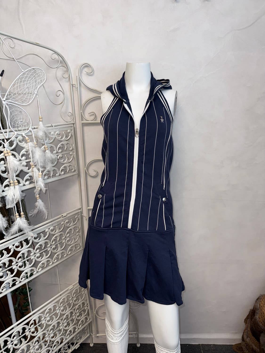 R.Athletic jeans baseball halter ops 상품이미지1