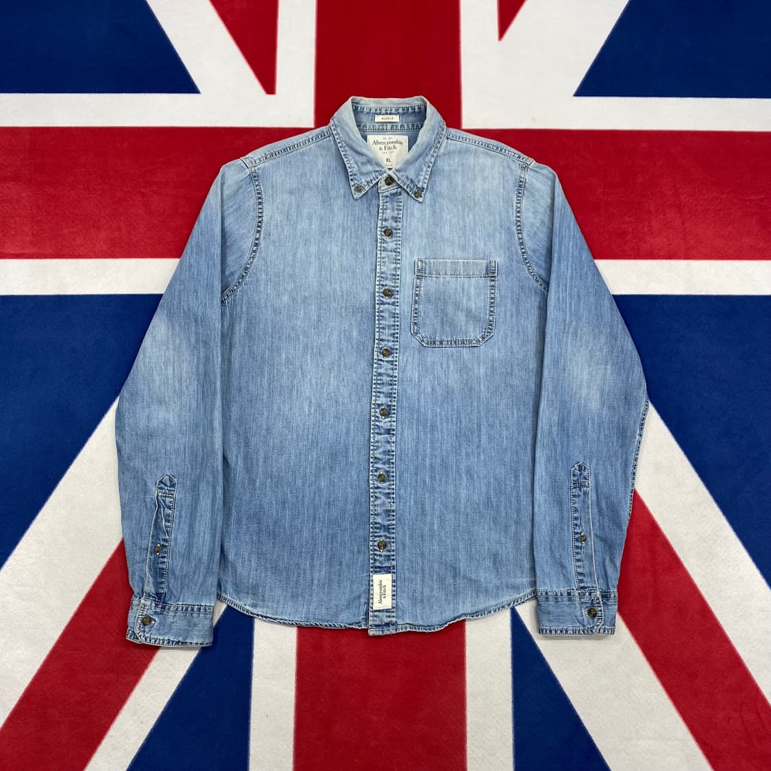 아베크롬비 데님 셔츠 S 실측 M  상품이미지1