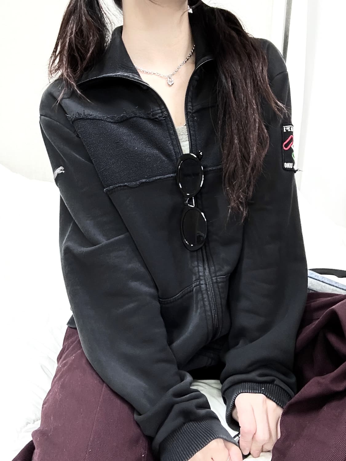 퓨마 페라리 빅로고 블랙 코튼집업 상품이미지4