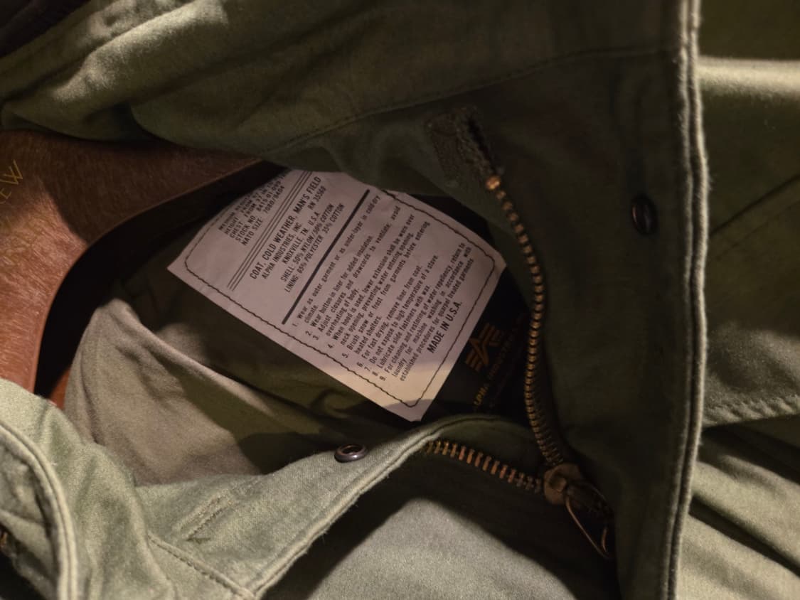 미제 알파 M-65 자켓 상품이미지9