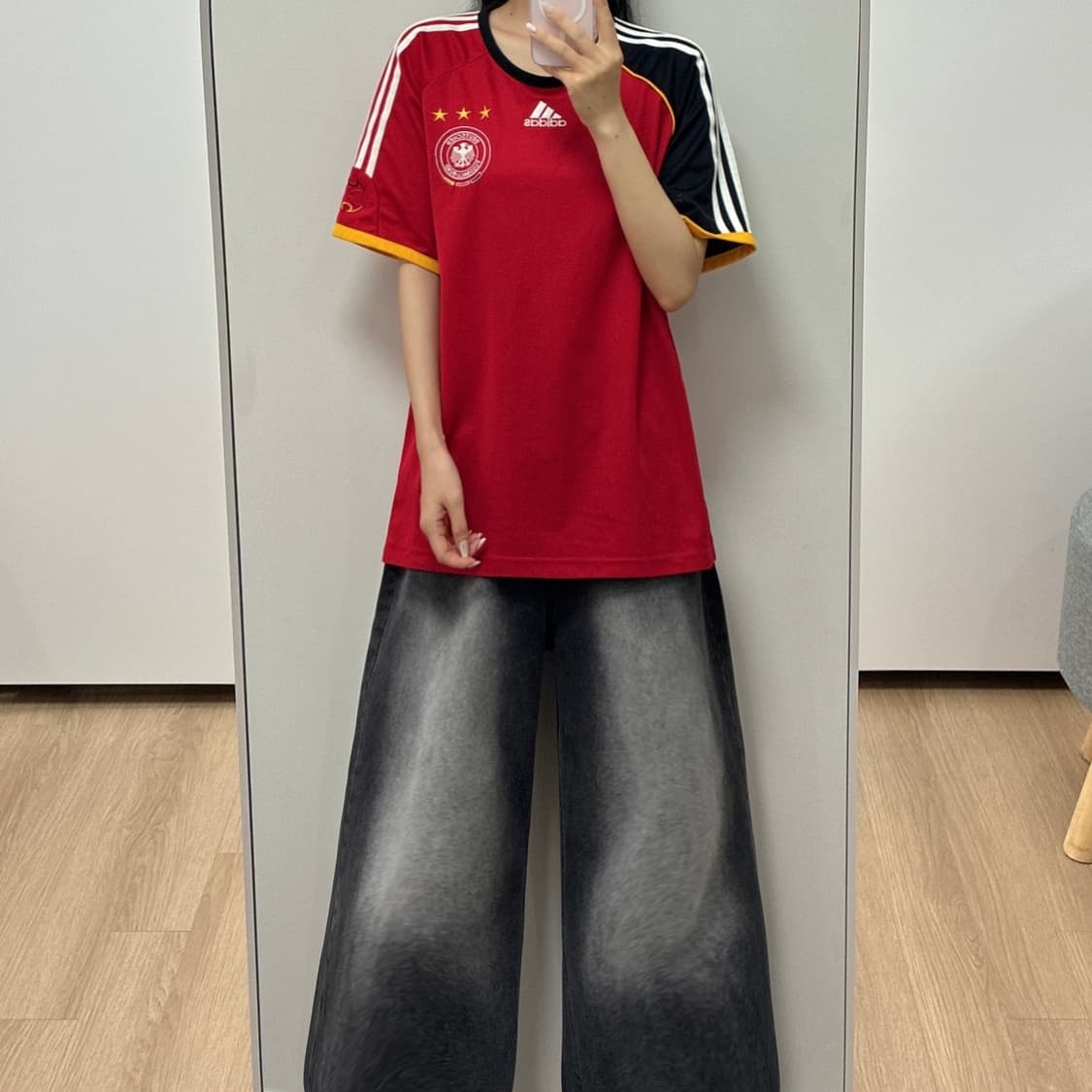 아디다스 독일 국대 축구 반팔 티셔츠 상품이미지1