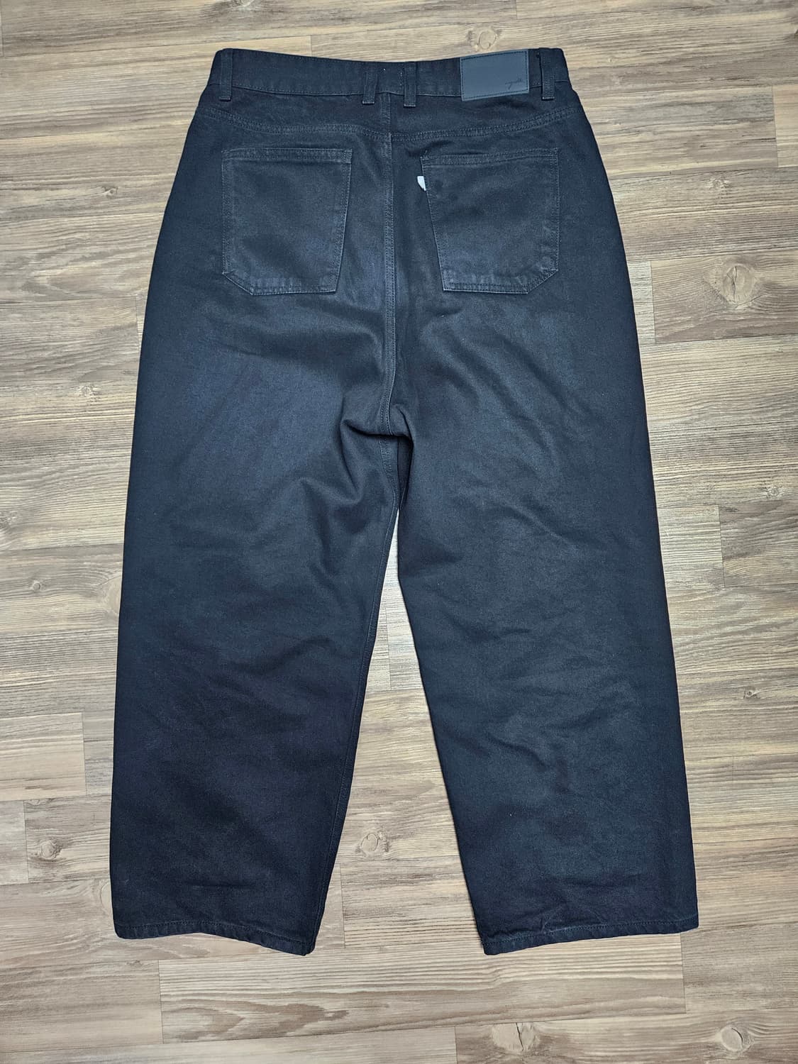 유스 테이퍼드 데님 팬츠 블랙 m 상품이미지4