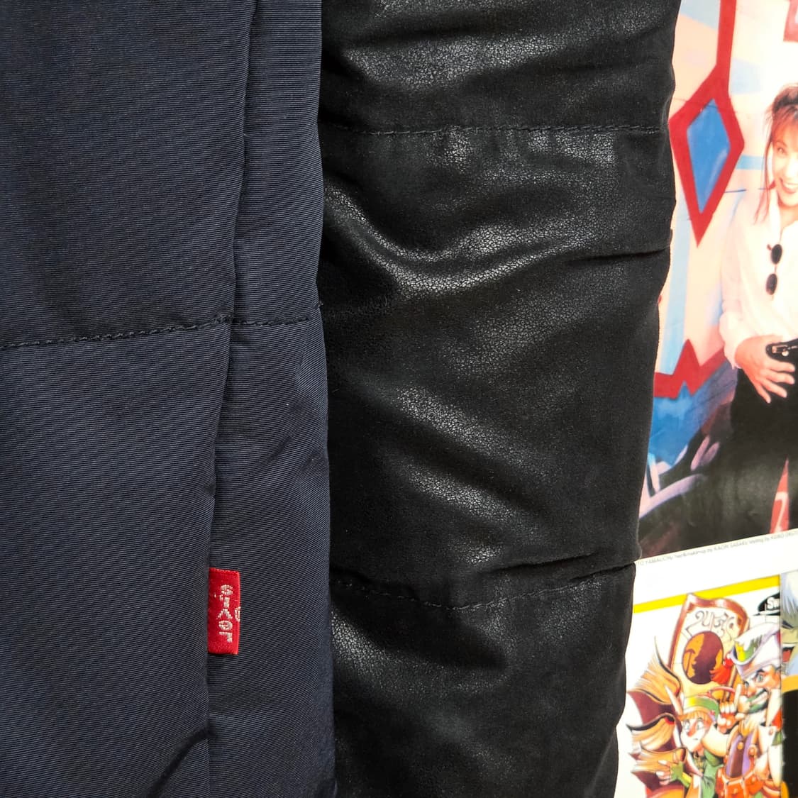 리바이스 501 덕다운 레더 패치 패딩  상품이미지8