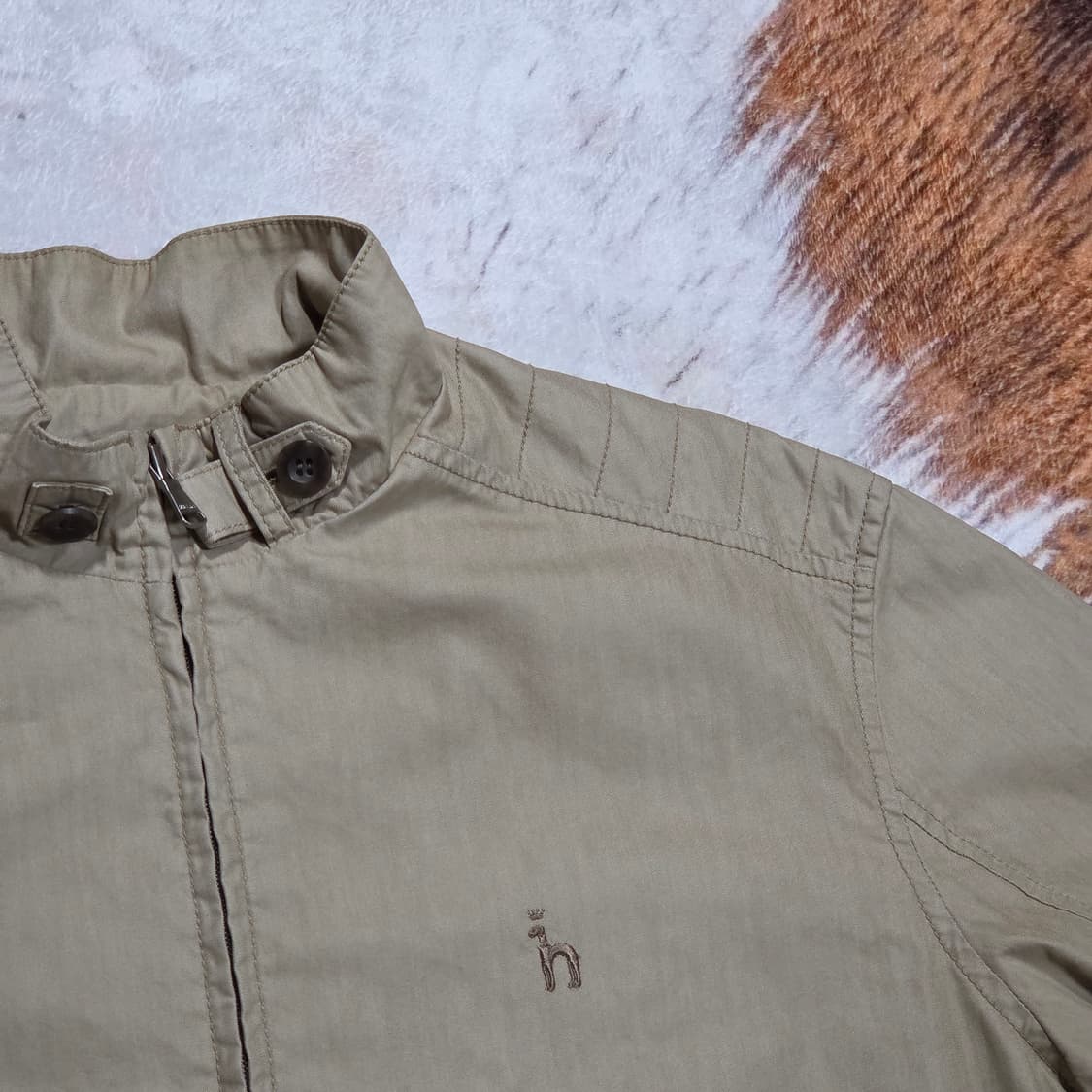 헤지스 베이지 코튼 블루종 자켓 상품이미지2