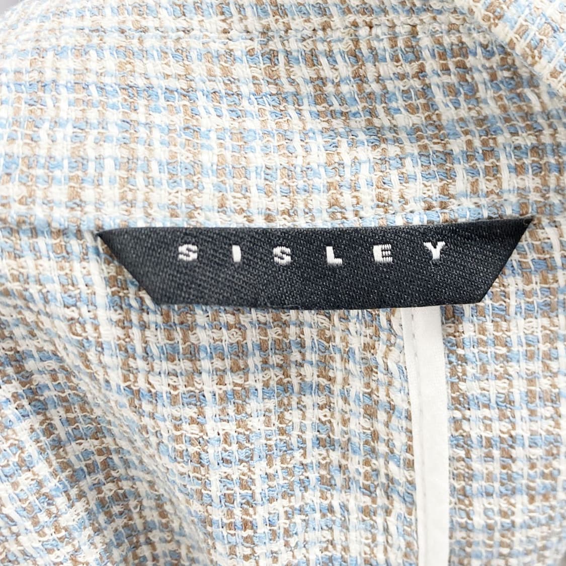 시슬리 여성린넨 체크자켓 55  상품이미지4