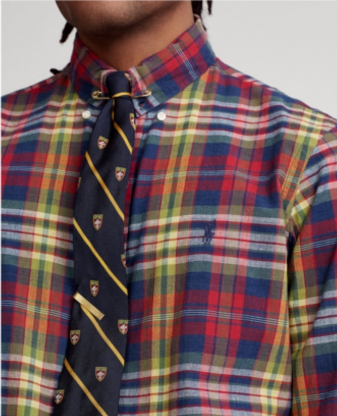 폴로 랄프로렌 신형 마드라스 체크셔츠 QR S 상품이미지1