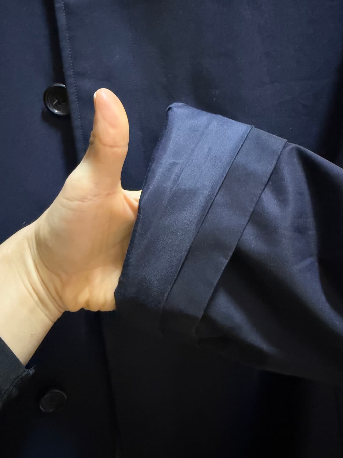 아나토미카 개버딘 싱글 래글런 1 네이비 상품이미지9