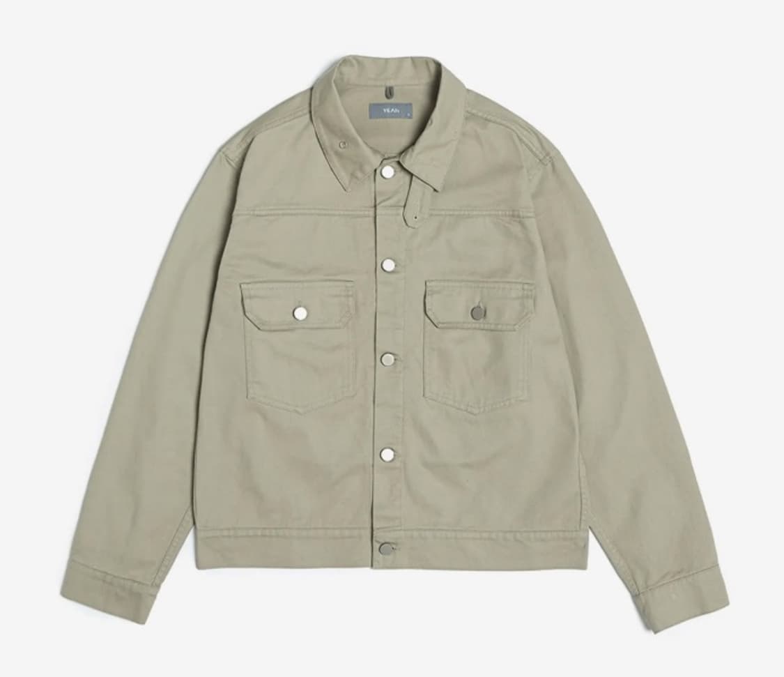 [L]Trucker Jacket, khaki 상품이미지2